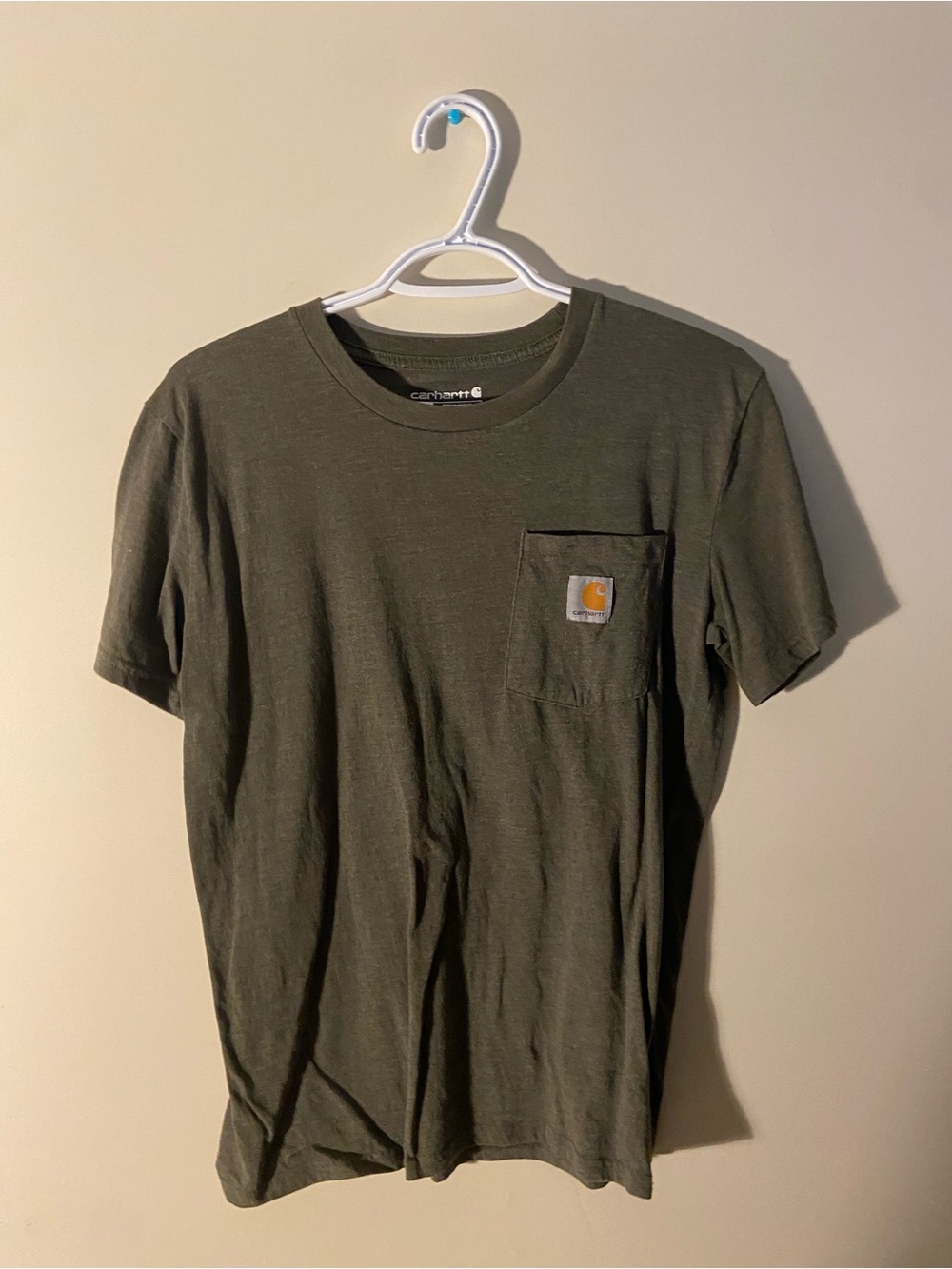 Carhartt Men's Olive Green Short-Sleeve Pocket Tee
